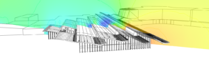 Simulation de la ventilation naturelle - grand volume - Center Parc