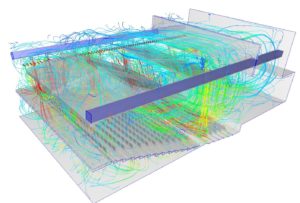 etude-du-confort-aéraulique - salle de conférence - simulation CFD